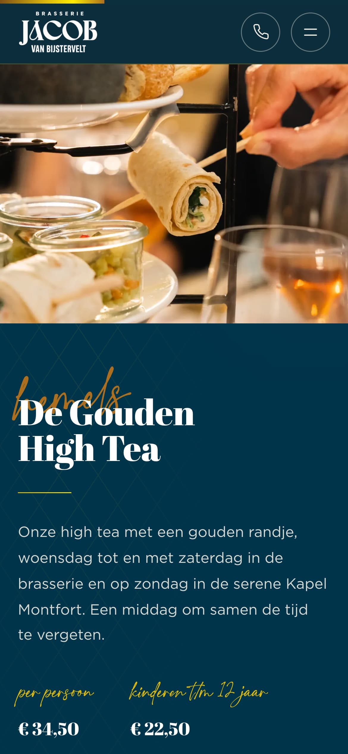 Jacob van Bijstervelt mobiel, gouden high tea